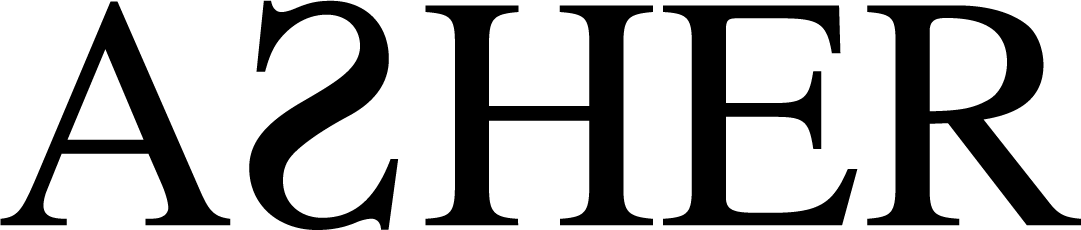 asher text logo